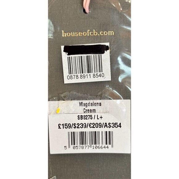 House Of CB Magdalena Corset Strapless Satin Minidress in Magdalena Cream NWT Si - Picture 8 of 11